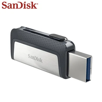 Sandisk Pendrive U Diska 256 gb DUAL DRIVE USB Flash Disks 128GB Atmiņas karti memory Stick Type - C USB OTG 3.1 64GB Augstas Kvalitātes Usb Stick