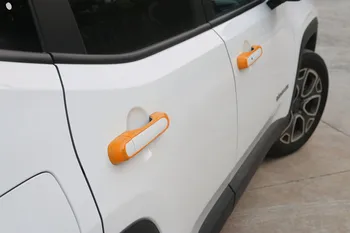 Sansour ABS Automašīnu Ārējie Durvju Rokturi Vāka Apdare, Uzlīmes, Piederumi Jeep Renegade-2017 Auto Stils