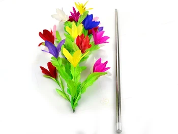 Saplūšanas Cukurniedru Ziedu ( ziedi 21 ) Burvju Triku Metāla Saplūšanas Cukurniedru Posmu Ziedu Komēdija Burvju Prop Klasisks Burvju Illsuion