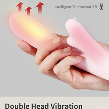 Saprātīga APP Apkures G Spot Vibrators, USB Uzlādējams Ūdensizturīgs Wand Massager Mobile APP Tālvadības Klitora Stimulators