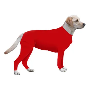 Saspringts Suņu Apģērbu Cietā Suns Jumpsuit 4 kāju Pidžamu Mētelis Māsu Drēbes Bodysuit Plānas drēbes Pet Liels Suns