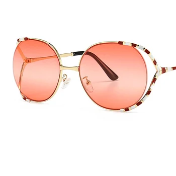 Saulesbrilles sieviešu luksusa zīmolu Kārtu Slīpums Lēcu sakausējuma rāmis luksusa zīmolu saulesbrilles sieviete 2020. gadam brilles UV400