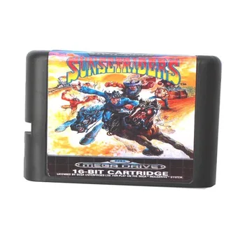 Saulrieta Braucēji (Sunsetriders) NTSC-ASV 16 bitu MD Spēles Karti Uz Sega Mega Drive Genesis