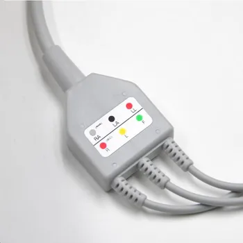 Savietojams Bionet BM3 viengabala Pacientu Monitora EKG Kabeli 3 ved,EKG Leadwires 6pin ekg cableSnap Beigām, TPU IEC