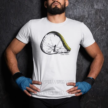 Savīti Riteņiem Smilga Riteņu MTB Kalnu Riteņbraukšanas Smieklīgi T-Krekls ar Apaļu Apkakli Topi Vīriešu Tee Kokvilnas T Krekls Awesome Īsām Piedurknēm