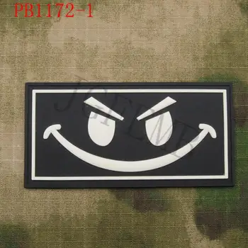 SealTeam Smiley Sejas Morāli Militāro Taktiku 3D PVC plāksteris Nozīmītes