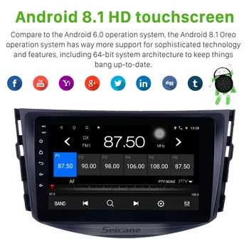 Seicane 8 collu GPS Auto Multimedia Player 2din Android 8.1 4-core Auto Radio 