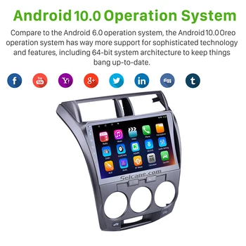 Seicane Android 10.0 10.1 collu Auto Stereo Radio, GPS Navigācijas Vienības Spēlētājs 2.5 D, 4-kodolu 2011 20122016 Honda CITY