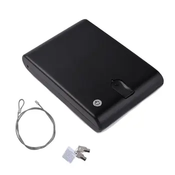 Seifu pirkstu nospiedumu munīciju kastes biometrijas ieroci keybox portatīvo safebox strongbox seifi drošības naudu auto cashbox bloķēšana