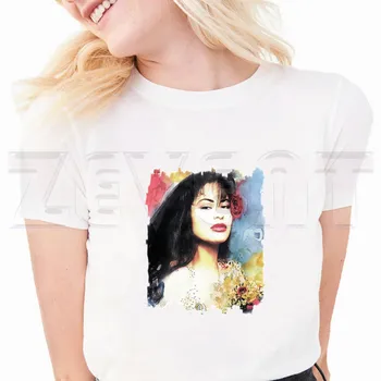 Selena Quintanilla Smieklīgu T Kreklu Hip Hop Topi Vīriešu Modes Tshirts Vasaras Īsām Piedurknēm T Harajuku Streetwear