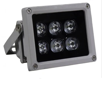 [Septiņu Neona]AC12V/AC24V/AC220V ūdensizturīgs 850nm 6W Masīvs infrasarkanās Led lampas aizpildīt gaismas Nakts Redzamības par CCTV Drošības monitors