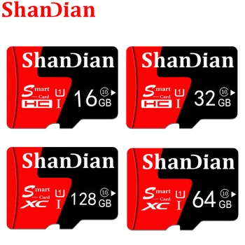 ShanDian Smart SD Atmiņas Karti Reālās Spējas 4GB 8GB 16GB 32GB TF Atmiņas kartes Flash Drive, Memory Stick