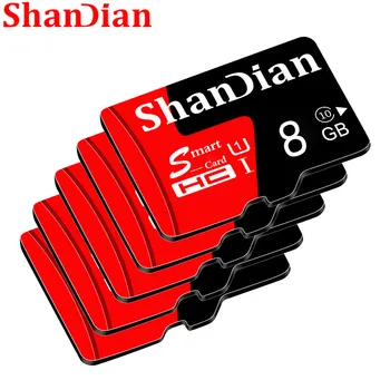 ShanDian Smart SD Atmiņas Karti Reālās Spējas 4GB 8GB 16GB 32GB TF Atmiņas kartes Flash Drive, Memory Stick