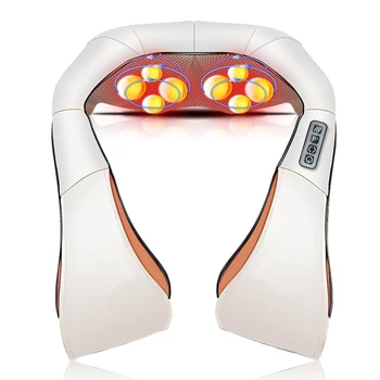 Shiatsu Massager dzemdes Kakla Muguras Kakla Masāža Šalle Centrālās 3D Mīcīšanas Elektriskā Rullīšu Siltuma Mašīna Pilnu Ķermeņa Relaksāciju
