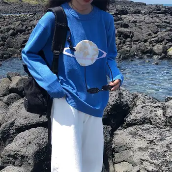 Sieviešu Džemperi Japāņu Kawaii Ulzzang Vintage Zaudēt Gadījuma Zvaigžņu Džemperis Sieviešu korejas Harajuku Apģērbi Sievietēm