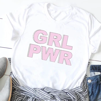 Sieviešu Girl Power Saulespuķu Ziedu Feministu Gadījuma Drukāt T-Krekls, t-veida, Drēbes, t-veida Krekls, Sieviešu T Krekls Grafiskais Izdrukāt T-krekli