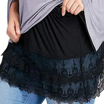 Sieviešu Mini Svārki, Krekls Extender Mežģīnes Dobi Izšūšanas Džemperis Ikdienas Svārki līdz Celim Īsi Svārki Dāmas underskirt Apģērbu Piekļuve