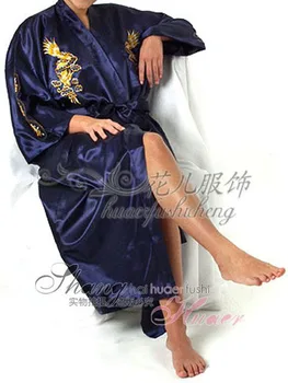 Sieviešu Mode Virsdrēbes Ķīnas Kimono Izšūt Pūķis Kimono Drēbes Kleita Ar Jostu Drēbes, Vanniņa