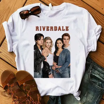 Sieviešu T-krekli Riverdale druka t kreklu, Sieviešu Apģērbu Gadījuma Harajuku Vasaras Sieviešu T Krekls ar Īsām Piedurknēm O-veida kakla Topi Tee
