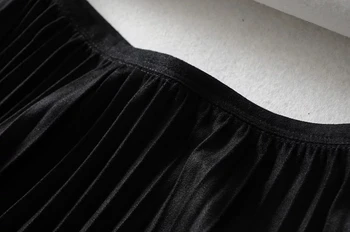 Sieviešu raibs zamšādas auduma svārki vintage faldas augsta vidukļa rāvējslēdzēju sieviešu retro dāmas īsos svārkus