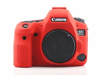 Silikona Bruņas Ādas Gadījumā Ķermeņa Segtu Protector for Canon EOS 6D Mark II 2 6DM2 6D2 DSLR Kameras TIKAI