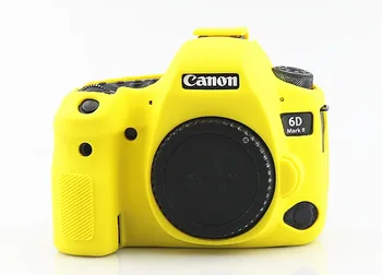 Silikona Bruņas Ādas Gadījumā Ķermeņa Segtu Protector for Canon EOS 6D Mark II 2 6DM2 6D2 DSLR Kameras TIKAI