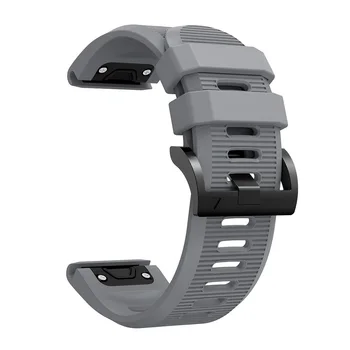 Silikona Siksniņa Band Smart Skatīties Garmin fenix 6X 6x pro 5X 5X Plus 3 3HR Ātri Atbrīvot Watchband Aproce 26mm Viegli Fit Rokas