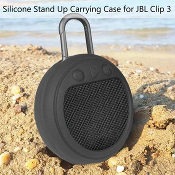 Silikona Stand-Up maciņš Vāks JBL KLIPU 3 Bluetooth Skaļruni Aizsardzības Portatīvo Lietu Vāku