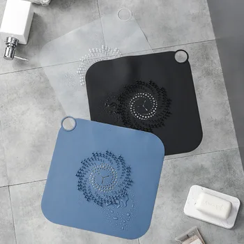 Silikona anti-blocking grīdā mat filtrs neto anti-matu anti-blocking tualetes kanalizācijas dezodoranta vannas istabā grīdas drenāžas vāciņu