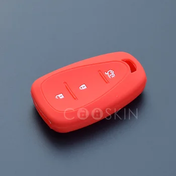 Silikona atslēgu fob uz lietu turētājs aizsargāt ādu Chevrolet 2017 2018 Cruze Dzirksteles Onix Volt Aveo Sonic 3 taustiņu tālvadības keyless