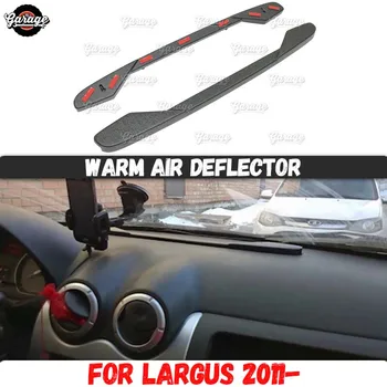 Siltā gaisa deflektors Lada Largus 2011-2019 uz priekšējā paneļa ABS plastmasas piederumi konsoles funkcija gaisa virzienā car styling