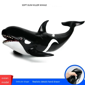 Simulācijas Jūras Dzīvnieku Modelis, Mīksts Gumijas Slepkava Vaļu Rotaļlietas Slepkava Vaļu Rotājumi