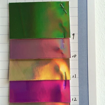 Sintētisko spoguļa efektu Hologrāfiskā PU ādas materiāls