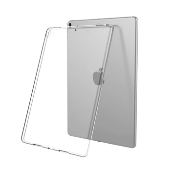 Skaidrs, Vāks iPad 10.2 2019 Gadījumā Pārredzamu TPU Silikona Back Cover for iPad 9.7 2018 Gaisa 2/1 Pro 10.5 11 Mini 2/3/4/5 Capa