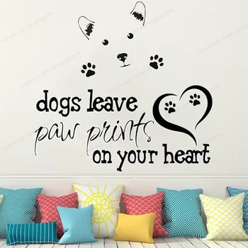 Skaistumkopšanas Salons siena decal Pet mīļākais Suns, Kaķis dekoru Pet shop sienas uzlīmes noņemamas art sienas HJ763