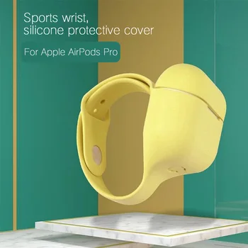 Skatīties Ar Vāciņu Sporta Darbojas Austiņas Vāks Apple AirPods Pro Silikona Maiņa Soma AirPods 3 Bezvadu Bluetooth Lietā
