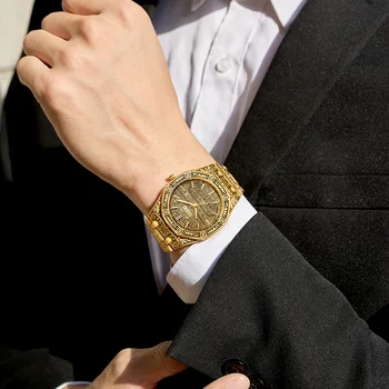 Skatīties Vīrieši Luksusa ONOLA Skatīties Biznesa Kvarca rokas Pulkstenis Nerūsējošā Tērauda Watchband Ūdensizturīgs Pulkstenis Dāvana Vīriešiem reloj hombre