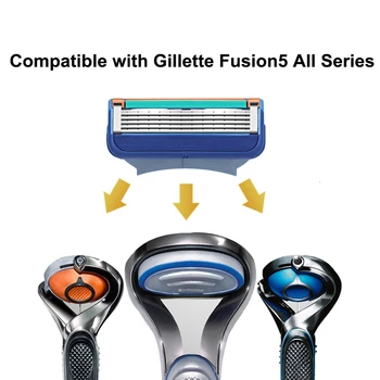 Skūšanās Žiletes, Lai Gillette Fusion 5 Sejas Skuvekļu Kasetes Taisni Žiletes Asmens Noskuj Bārdu Gadījumā, Nomaināmas Galvas Vīriešiem