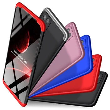 Slim Case for Samsung Galaxy A12 Lietā 360 Pilnīgu Aizsardzību Pret triecieniem 3 in 1 Matēts Grūti PC Vāks Samsung A12 Gadījumā Coque