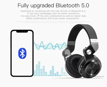Smart Austiņas T2+ T2 Plus Bluetooth Austiņu BT 5.0 Super Bass Mūzikas Austiņas Atbalsta Audio line-in FM Atmiņas Karte