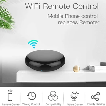Smart Bezvadu WiFi-INFRASARKANO staru Tālvadības Kontrolieris Tuya/Smart Dzīves WiFi Infrasarkano Tālvadības pulti Gaisa Kondicionētājs, TV, Alexa, Google, Home