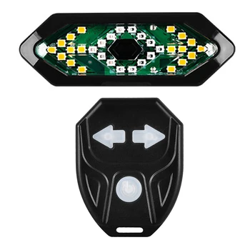 Smart Bike Taillight ar Pagrieziena Signāla LED Viedās Tālvadības Taillight USB Uzlādes Taillight Aizmugurējās Drošības Brīdinājuma Lampas