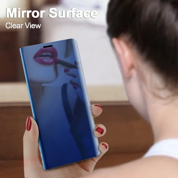 Smart Mirror Pārsegu Gadījumos, Samsung Galaxy A90 A905G 5G Mobilo Tālruni Atpakaļ Būtiska 360 Aizsardzības Triecienizturīgs Bruņas SamsungA90