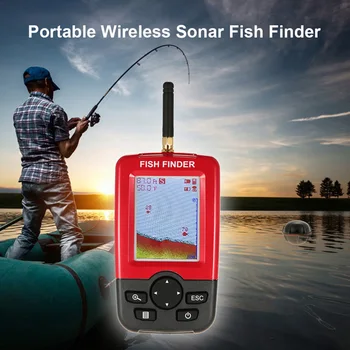 Smart Portatīvo Dziļums Fish Finder ar Wireless Sonar Sensors Echo Sounder Fish Finder Ezera Jūras Zvejas