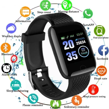 Smart Skatīties Fitnesa Tracker Ūdensizturīgs Sirds ritma Monitors Vīrieši Sievietes Smartwatch GPS Bluetooth Sporta Aproce Veselības Pulksteņi