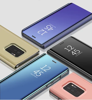 Smart Spogulis, Pārsegs Stand Case For Samsung Galaxy S10 S8 S9 Plus S7 Malā Piezīme 9 8 J7 J5 2017 A6 A8 J4 J8 J6 2018 A5 A7 Līdz 2017. Gadījumos