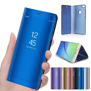 Smart Spogulis, Pārsegs Stand Case For Samsung Galaxy S10 S8 S9 Plus S7 Malā Piezīme 9 8 J7 J5 2017 A6 A8 J4 J8 J6 2018 A5 A7 Līdz 2017. Gadījumos
