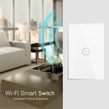 Smart home automation wifi schakelaar gaismas slēdži MUMS, standarta 3 banda wifi touch sienas slēdzi alexa saderīgu IFTTT atbalsts