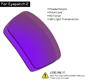 SmartVLT Polarizētās Saulesbrilles, Rezerves Lēcas Oakley Eyepatch 2 - Plazmas Violeta
