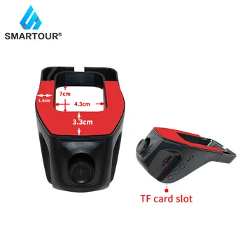 Smartour Full HD WiFi Automašīnas DVR USB Slēptās Braukšanas Reģistratoru DVR Auto Vadītāja Ieraksti 170 Grādu Platleņķa Kamera